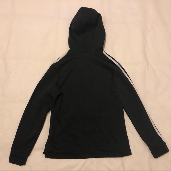 Adidas Black and White Hoodie Sweatshirt Size Small - Picture 3 of 4